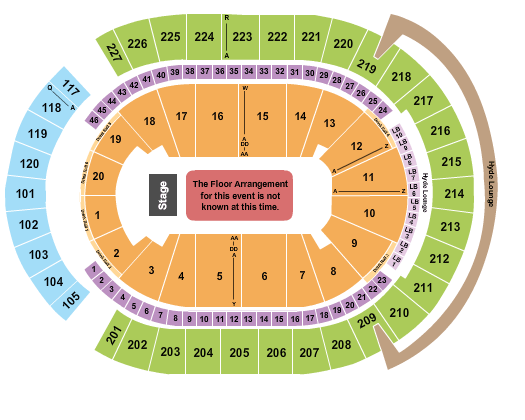 T-Mobile Arena Olivia Rodrigo Seating Chart
